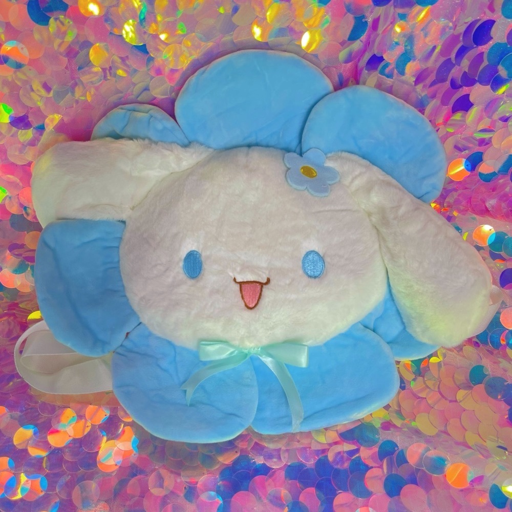 Cinnamoroll Blue Flower Plush Backpack